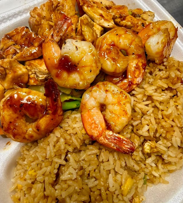 H. CHICKEN & SHRIMP.
