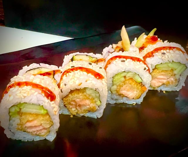 SALMON TEMPURA.