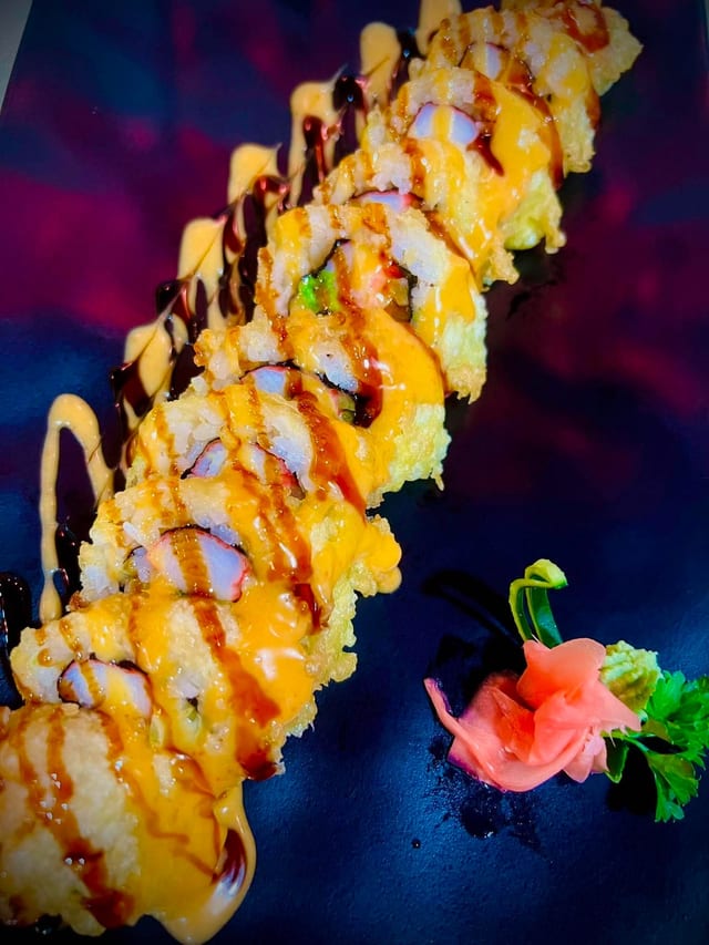FRIED CALIFORNIA ROLL.