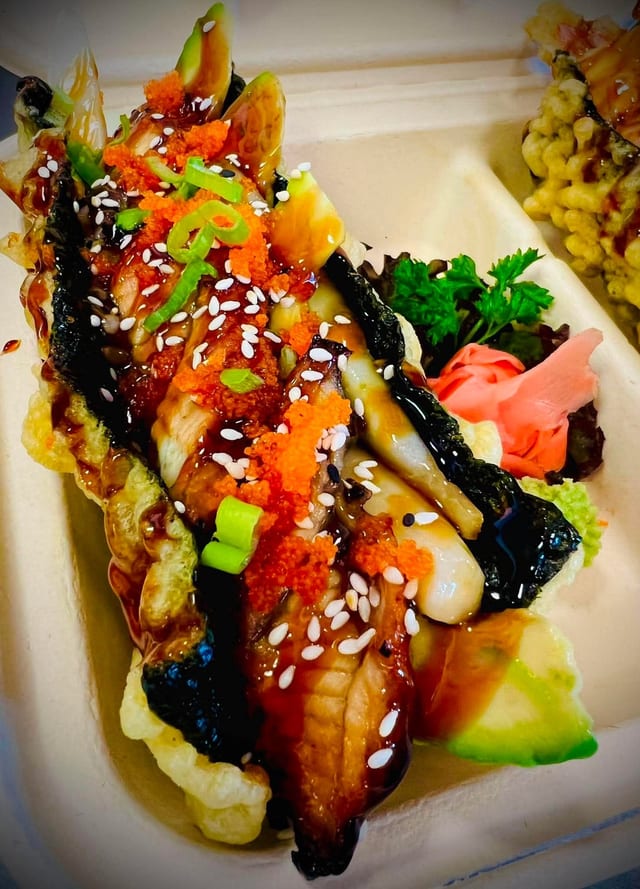 BBQ EEL TACO.