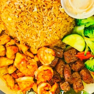 H.STEAK,CHICKEN & SHRIMP