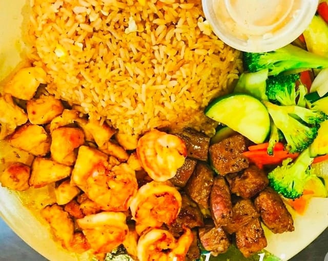 H.STEAK,CHICKEN & SHRIMP.