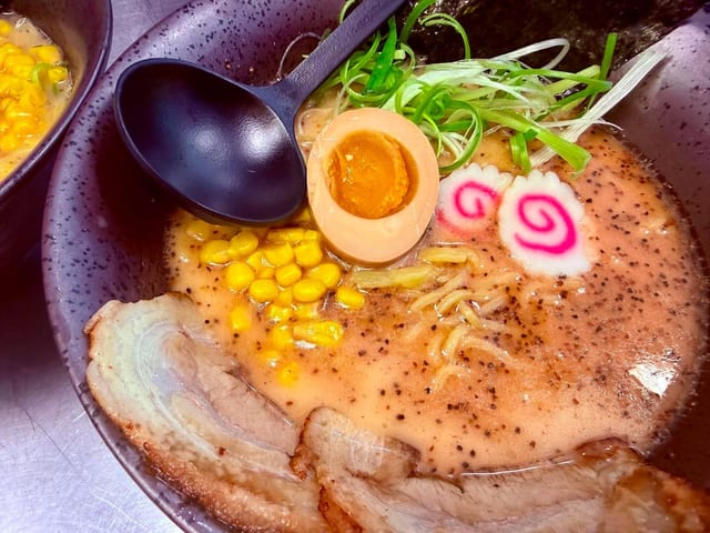 BLACK GARLIC RAMEN.