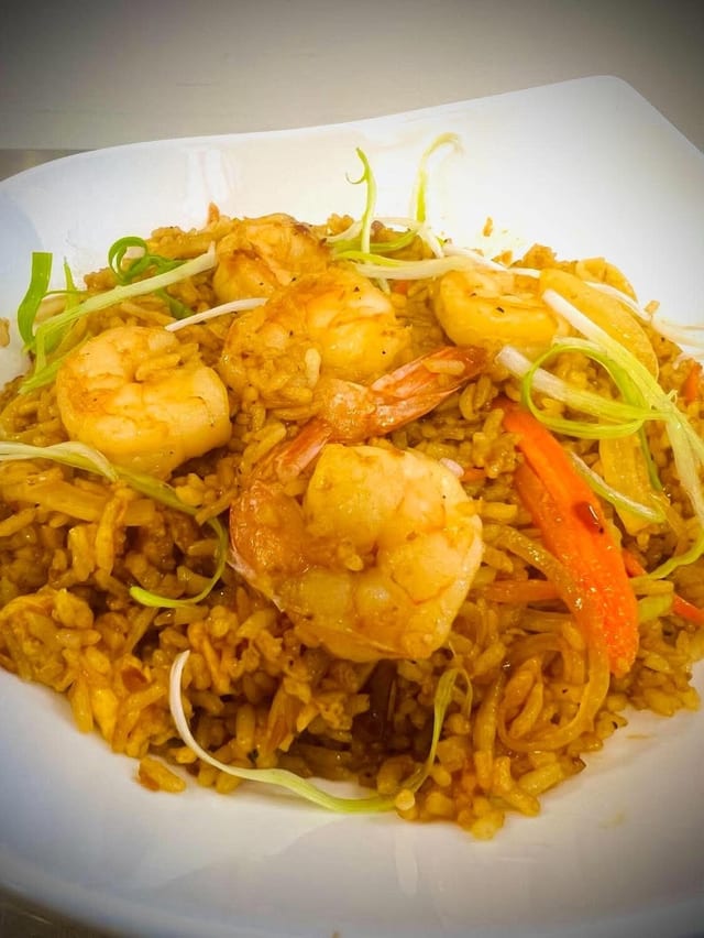 SHRIMP FRIED RICE.