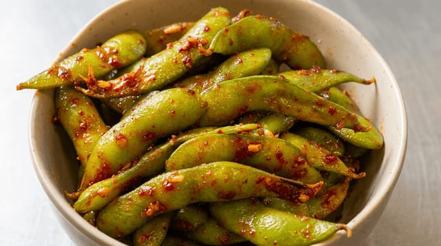 Spicy Edamame.